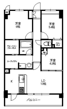 クレール大洲の物件間取画像